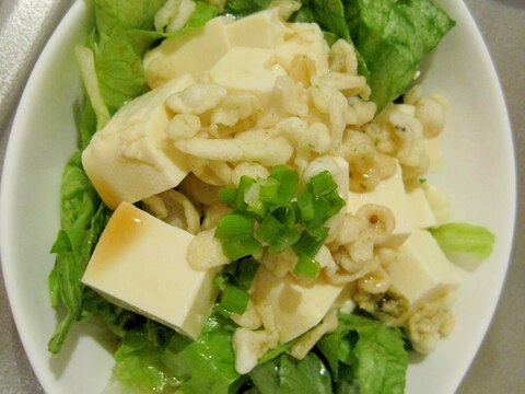 豆腐揚げ玉サラダ